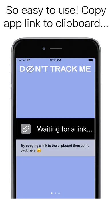 Don't track me Screenshots
