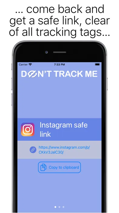Don't track me Screenshots