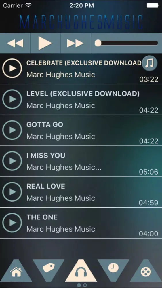 Marc Hughes Music应用截图