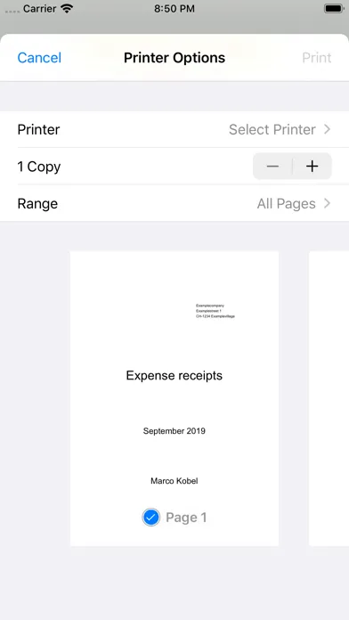 Expense receipts Screenshots