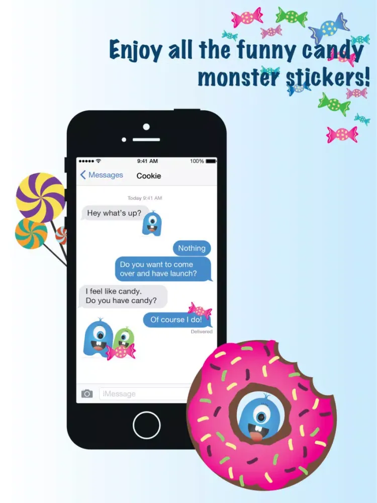Ảnh chụp màn hình của Blue - The Candy Monster iPad 