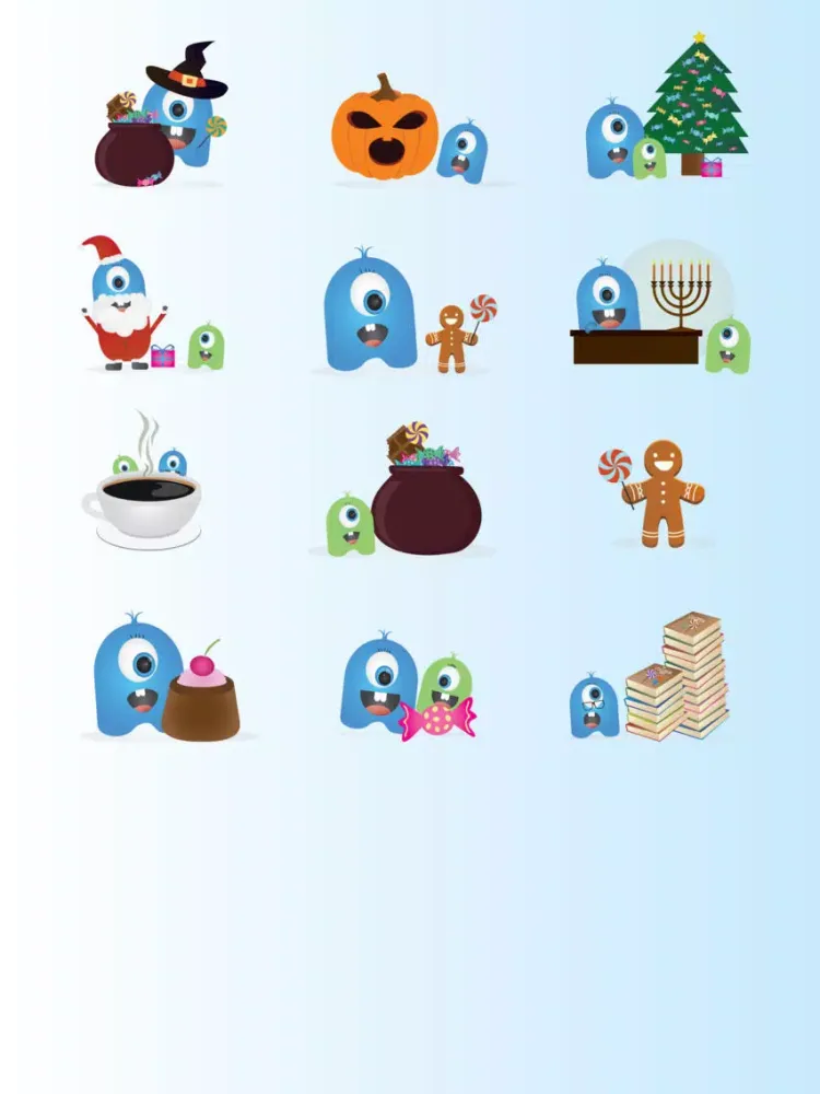 Ảnh chụp màn hình của Blue - The Candy Monster iPad 