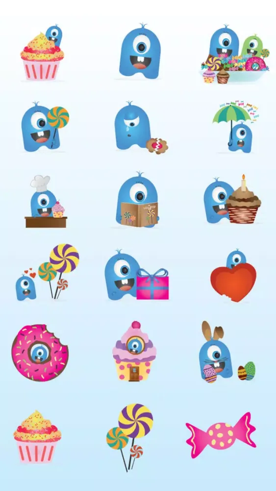 Ảnh chụp màn hình của Blue - The Candy Monster