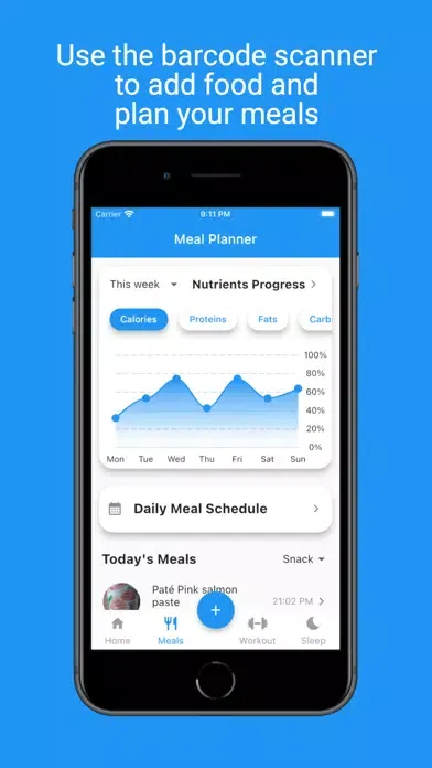 Captures d'écran de TrackFIT: Plan Workouts & Diet