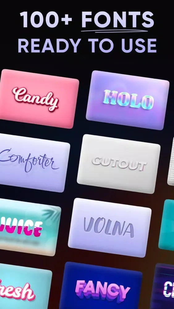 Uniq: fonts for text art Screenshots