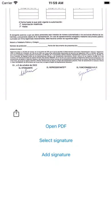 Tangkapan skrin SignDocPDF