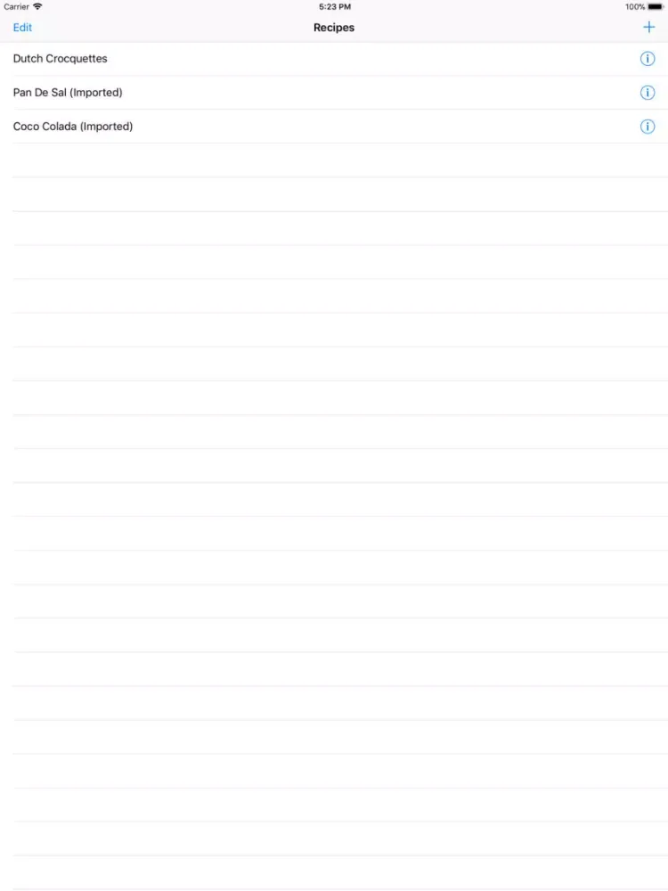 Cooking Checklist iPad 应用截图