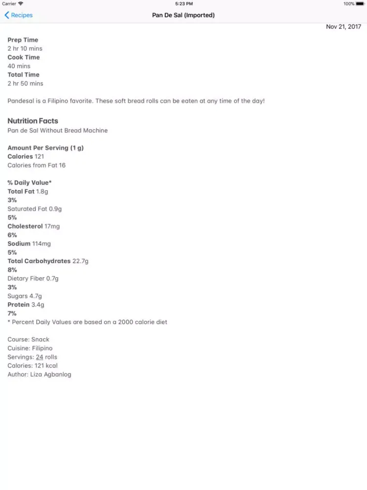 Cooking Checklist iPad 应用截图