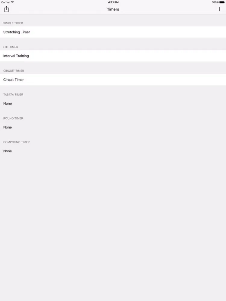 Capturas de pantalla de Training Timers iPad
