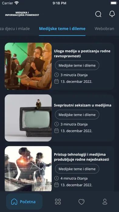 Capturas de pantalla de Medijska pismenost BiH
