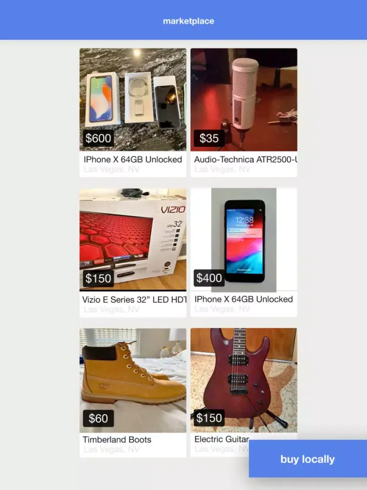 Screenshot di Marketplace Buy & Sell iPad 
