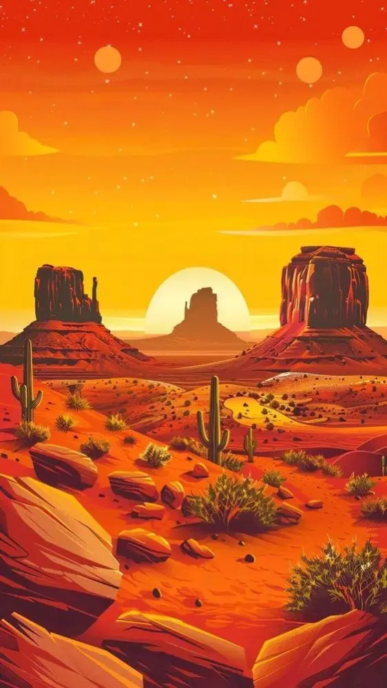 Barren Desert Wallpaper Screenshots