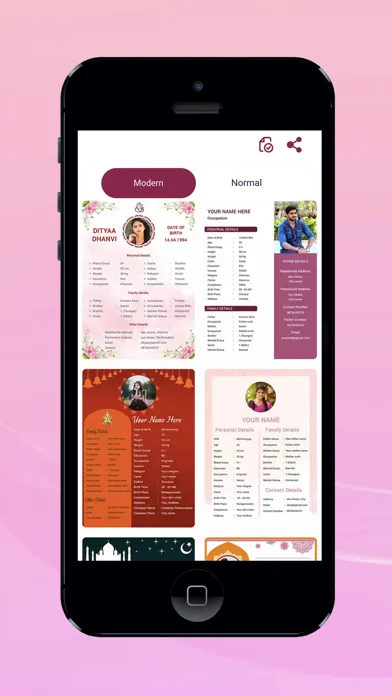 Marriage biodata profile maker 스크린샷