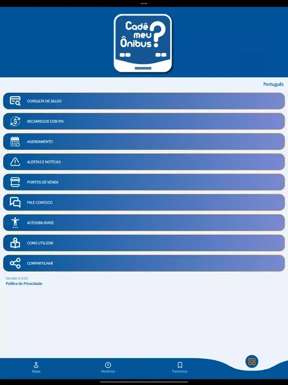 Capturas de tela do Cadê Meu Ônibus - Manaus iPad 