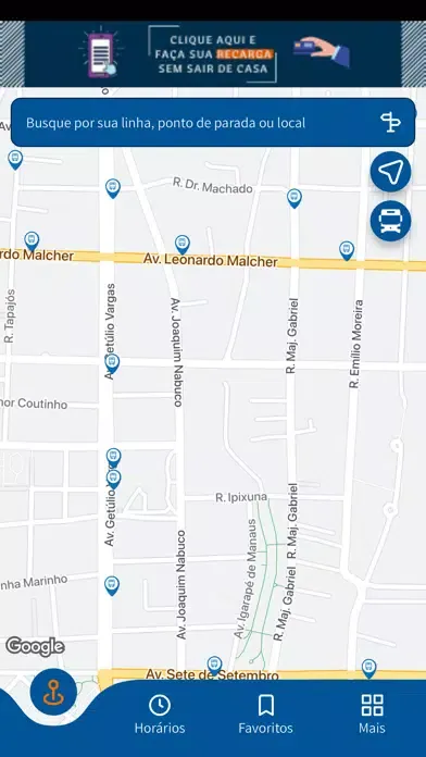 Capturas de tela do Cadê Meu Ônibus - Manaus