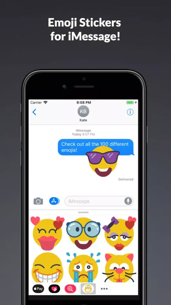 100 Emoji Stickers!应用截图
