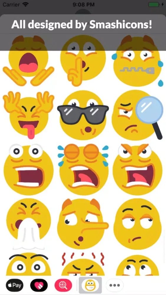 100 Emoji Stickers!应用截图