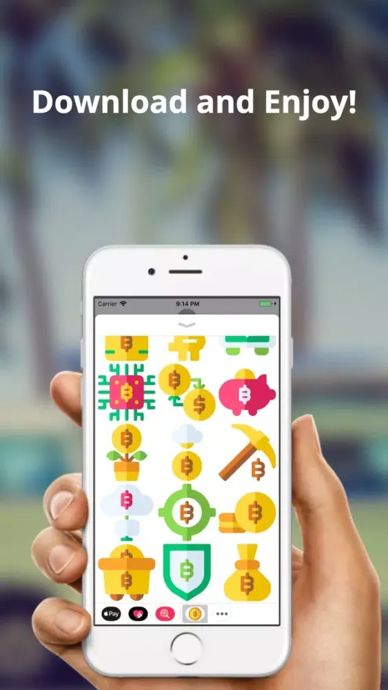 Скриншоты Bitcoin Sticker's