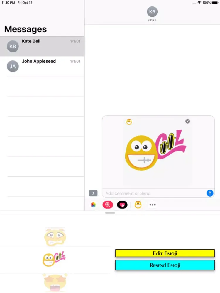 Captures d'écran de Create 2300 different Emojis! iPad 