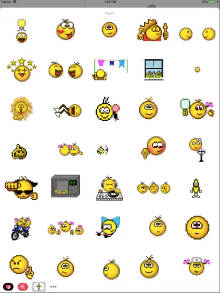 Retro Smileys Sticker Pack 2 iPad  سکرین شاٹس