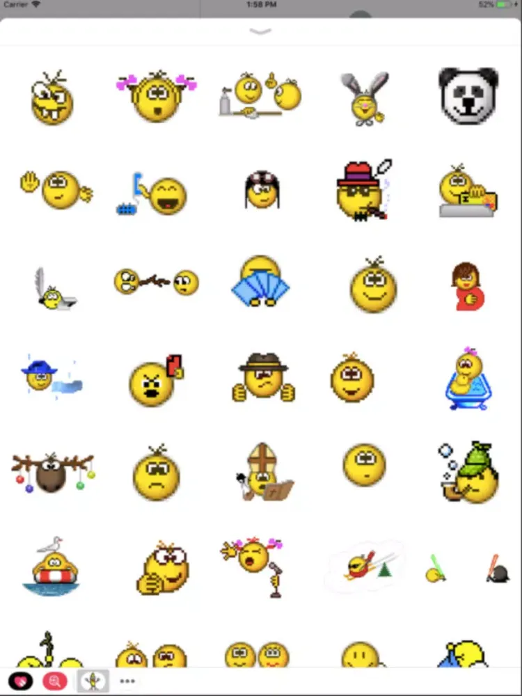 Retro Smileys Sticker Pack 2 iPad  سکرین شاٹس
