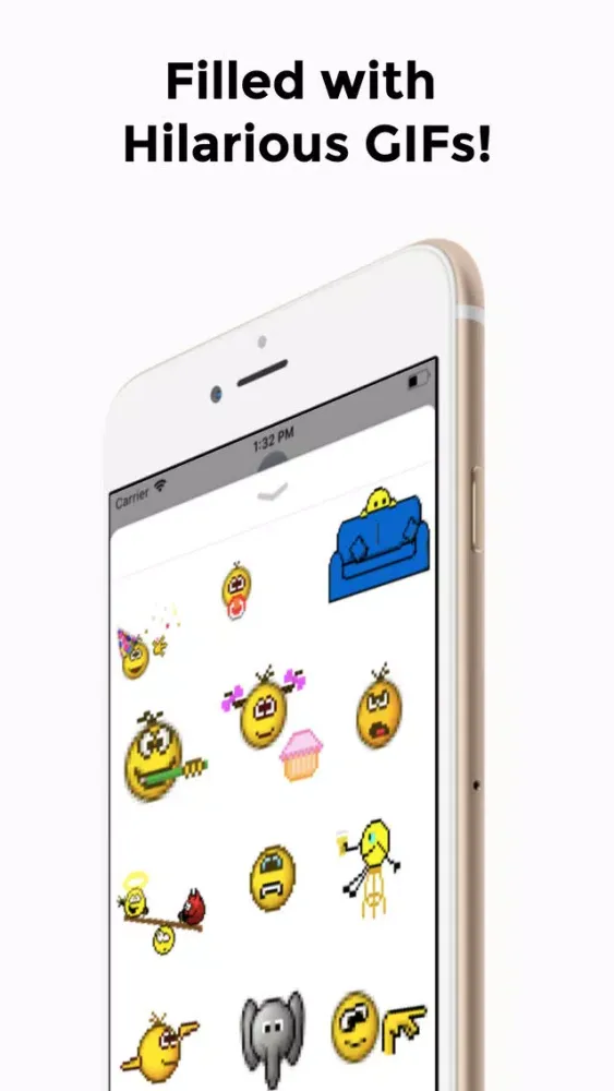 Retro Smileys Sticker Pack 2 سکرین شاٹس