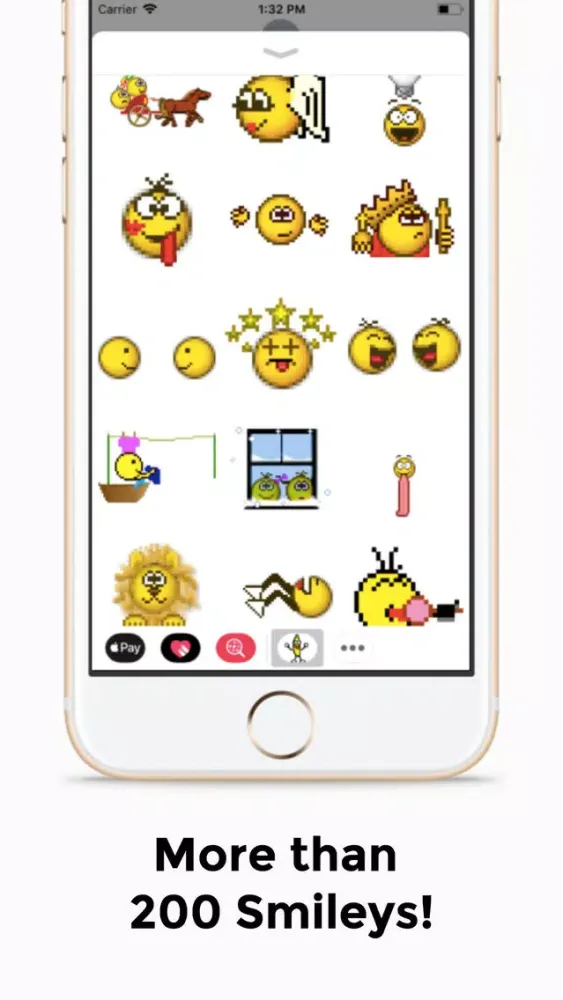 Retro Smileys Sticker Pack 2 سکرین شاٹس