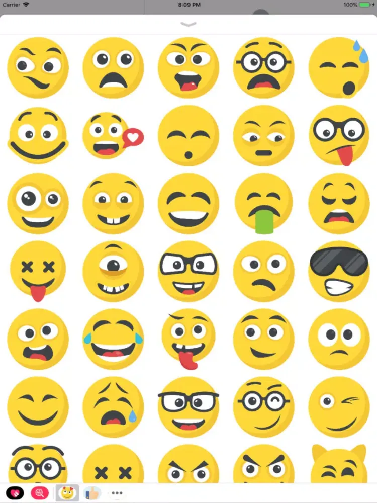 Скриншоты Messenger Smileys iPad 
