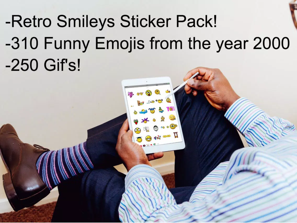 Retro Smileys Sticker Pack iPad  Screenshots
