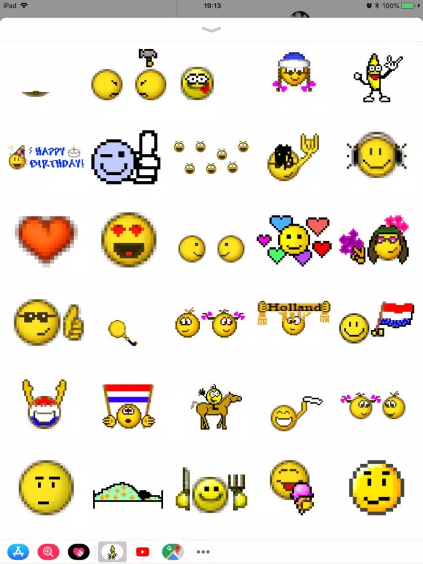 Retro Smileys Sticker Pack iPad  Screenshots