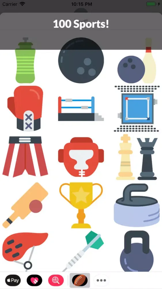 Ảnh chụp màn hình của Sports Emojis