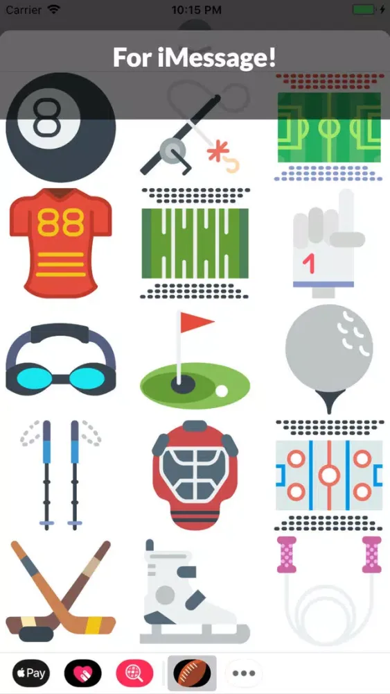 Ảnh chụp màn hình của Sports Emojis