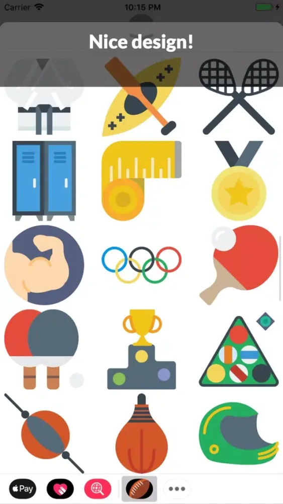 Ảnh chụp màn hình của Sports Emojis