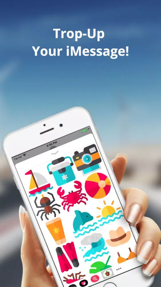 Zrzuty ekranu Tropical Sticker Pack