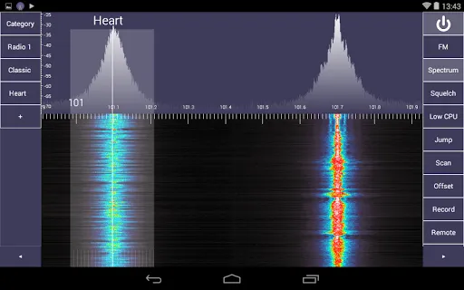 SDR Touch - Live radio via USB سکرین شاٹس