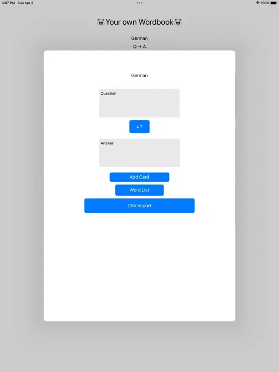 Скриншоты Panda with Your Own Wordbook iPad 