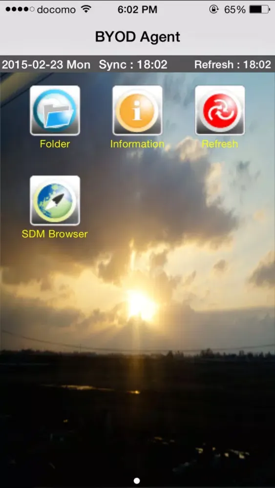 Captures d'écran de BYOD