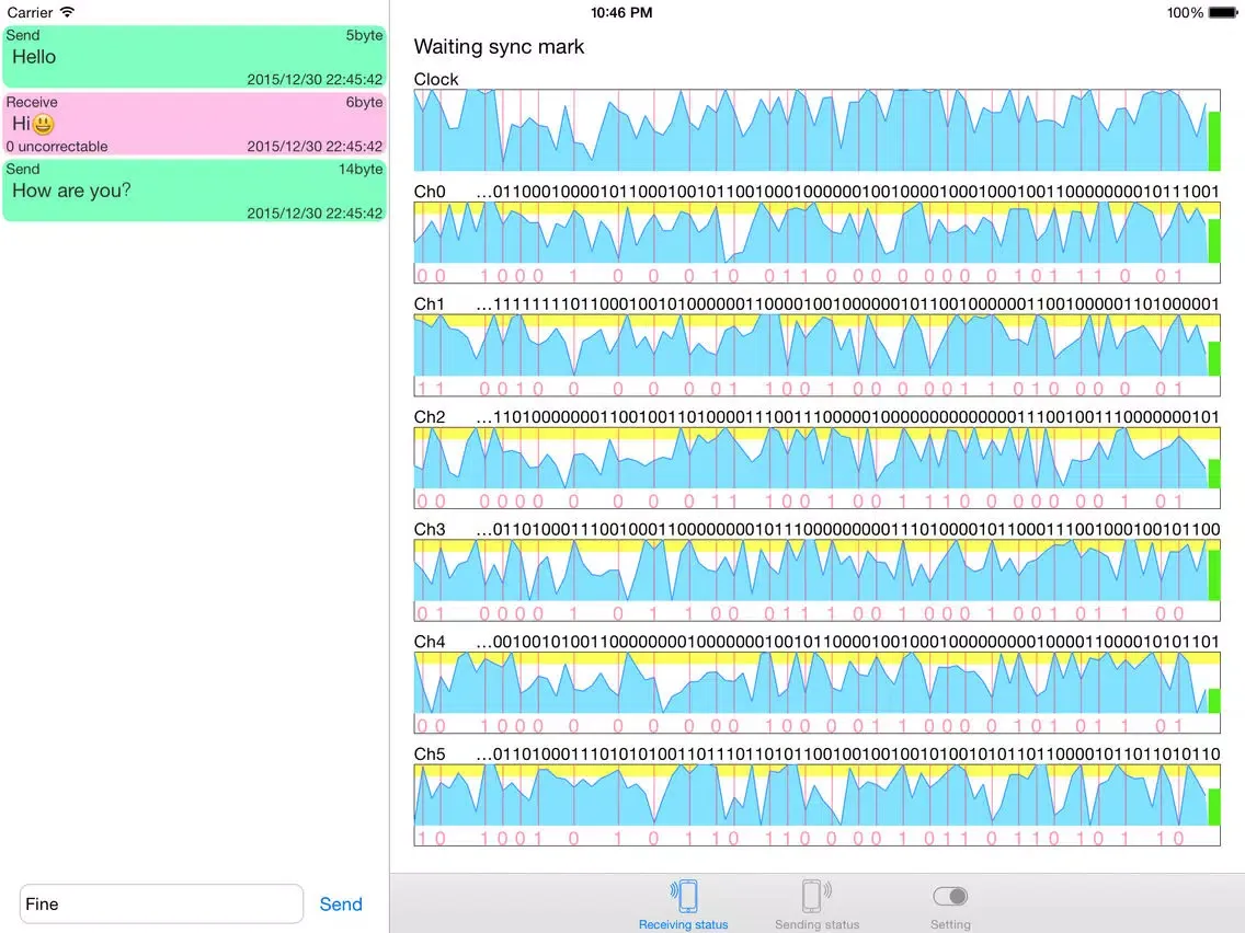 ภาพหน้าจอของ Sound Signal iPad 
