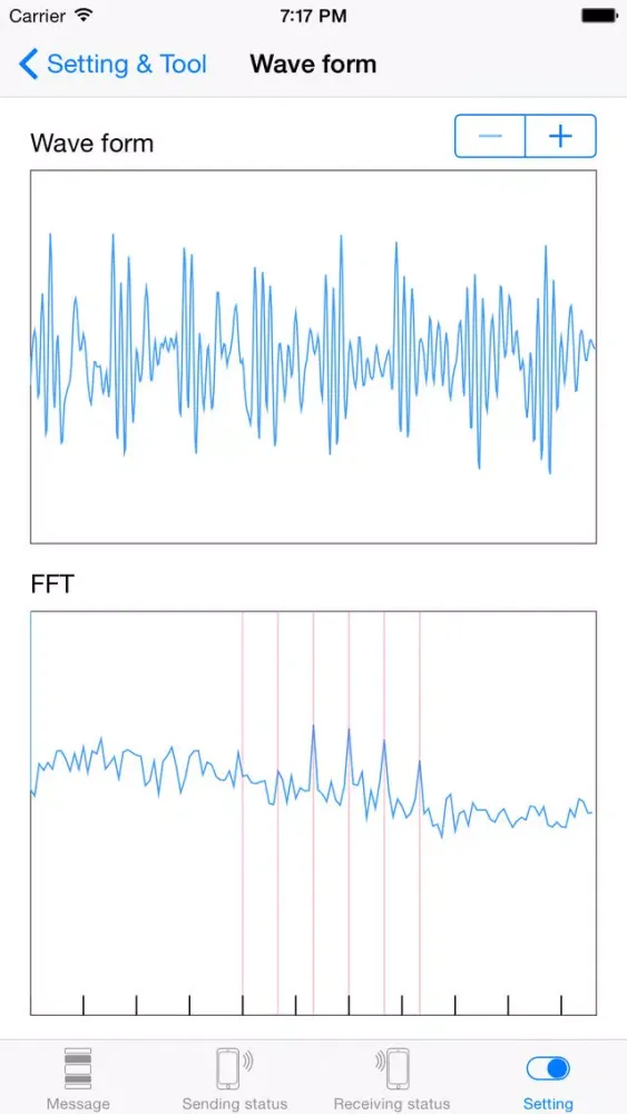 ภาพหน้าจอของ Sound Signal