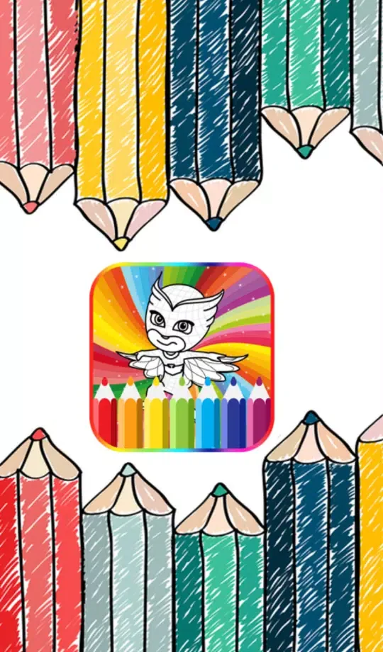 Capturas de tela do How to color Pj with mask ( painting games Pj )