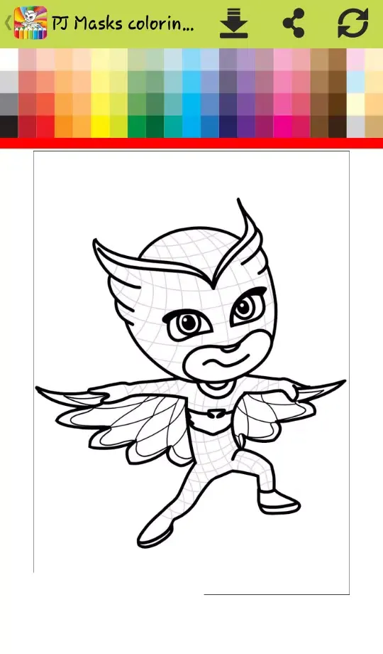 Capturas de tela do How to color Pj with mask ( painting games Pj )