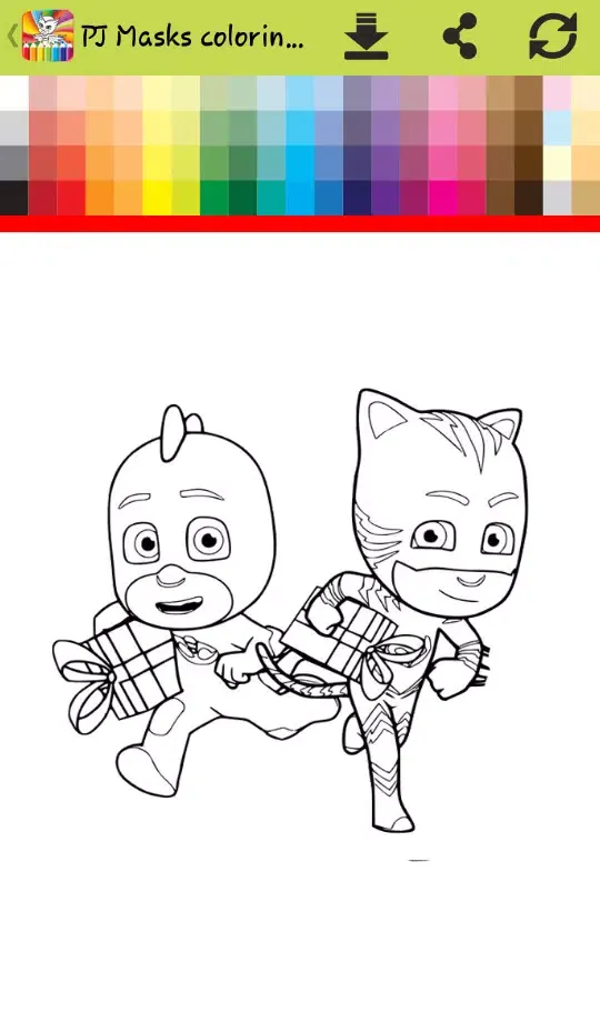 Capturas de tela do How to color Pj with mask ( painting games Pj )