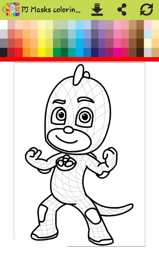 Capturas de tela do How to color Pj with mask ( painting games Pj )