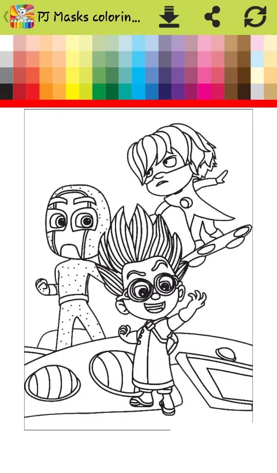 Capturas de tela do How to color Pj with mask ( painting games Pj )