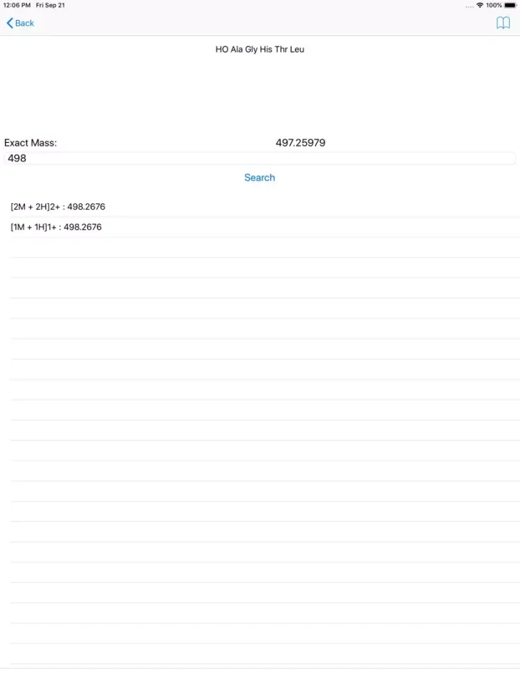 Peptide Ion Calculator iPad 應用截圖