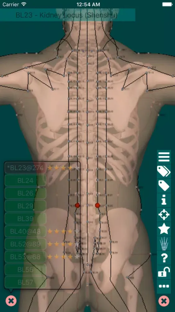 Zrzuty ekranu Massage Map 3D X-Ray