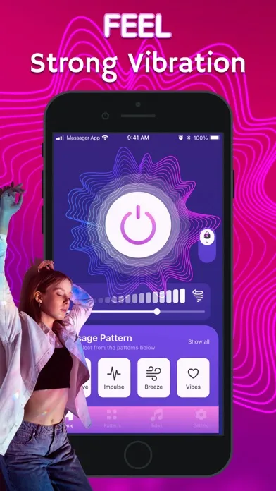 Captures d'écran de Strong Vibrator - Massager App