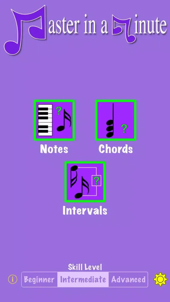 تصاویر Master in a Minute - Music note trainer.