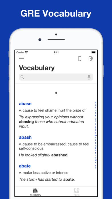Flashcards for GRE vocabulary سکرین شاٹس