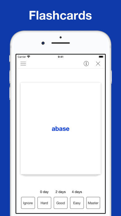 Flashcards for GRE vocabulary سکرین شاٹس